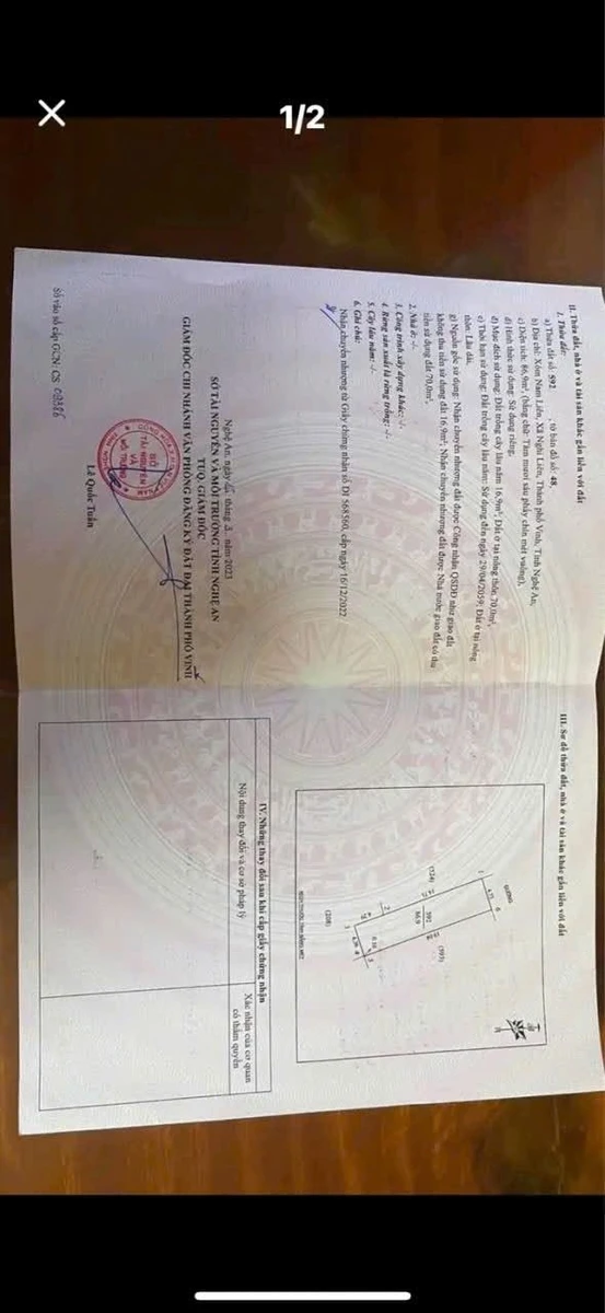 Bán lô đất 87m2 ở Phường Vinh Hưng Vinh, 900 triệu - Ảnh thu nhỏ 2