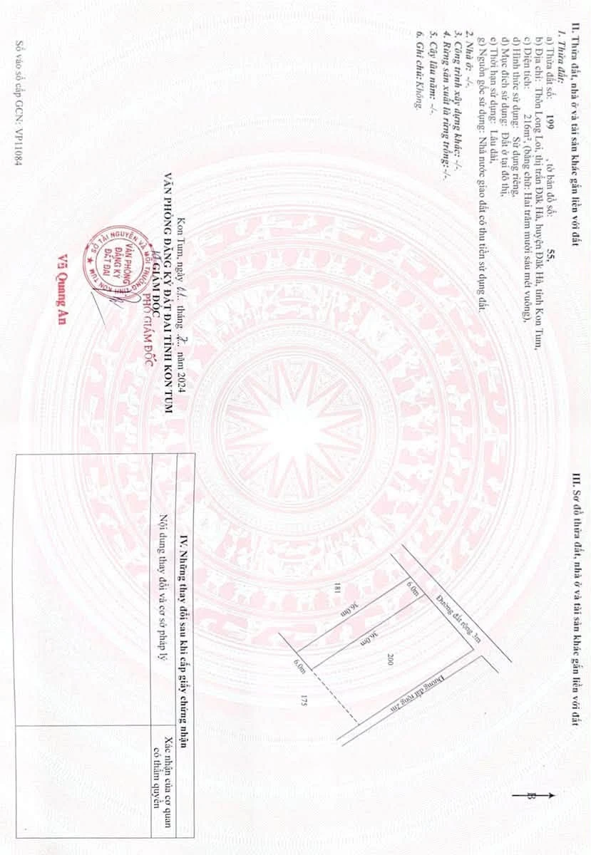 Bán đất thị trấn 200m² view hồ 300 triệu Đắk Hà - Ảnh thu nhỏ 4