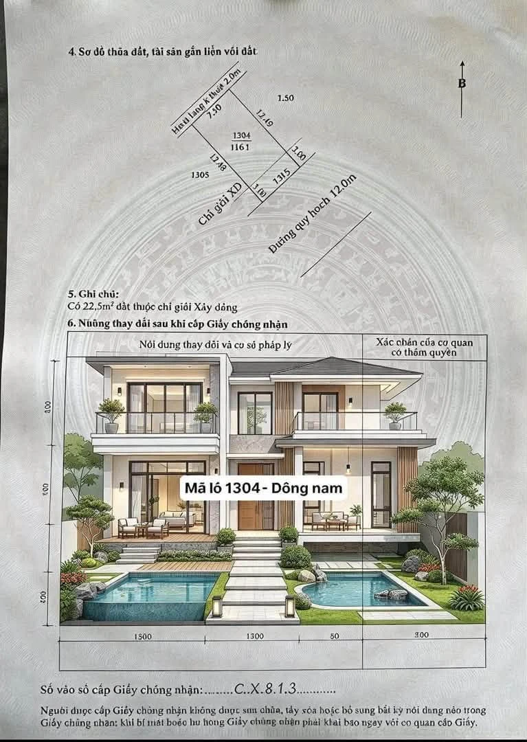 Bán đất 116m2 Nguyễn Văn Chưa Huế, 1 tỷ 490 triệu - Ảnh 1