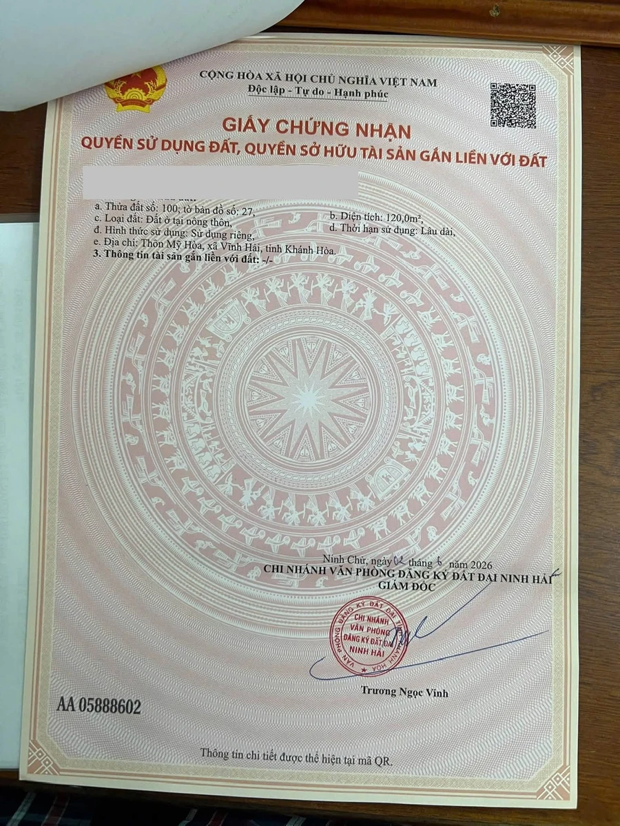 Bán đất thổ cư view biển 120m² giá 20 triệu/m² tại Mỹ Hòa, Ninh Thuận - Ảnh thu nhỏ 3