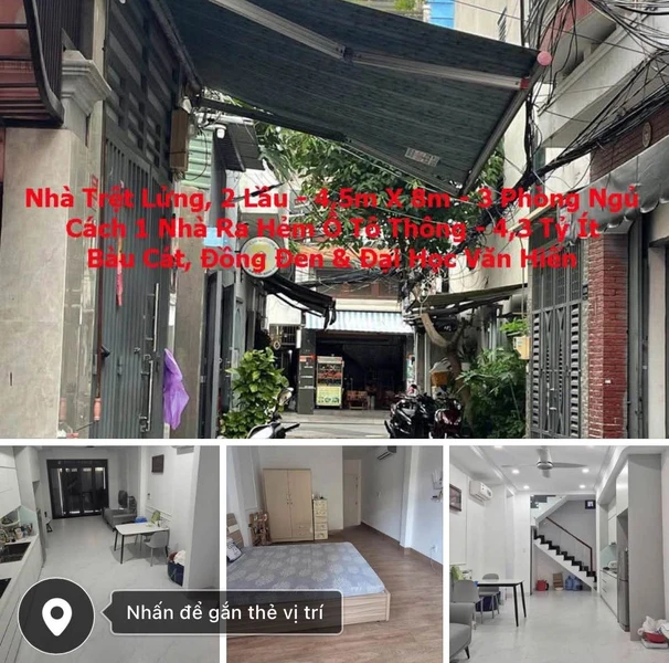 Bán nhà trệt lầu 3PN 4,5x15m mặt tiền khu dân cư xã Mỹ Hạnh Nam, giá 970 triệu 46qyjf