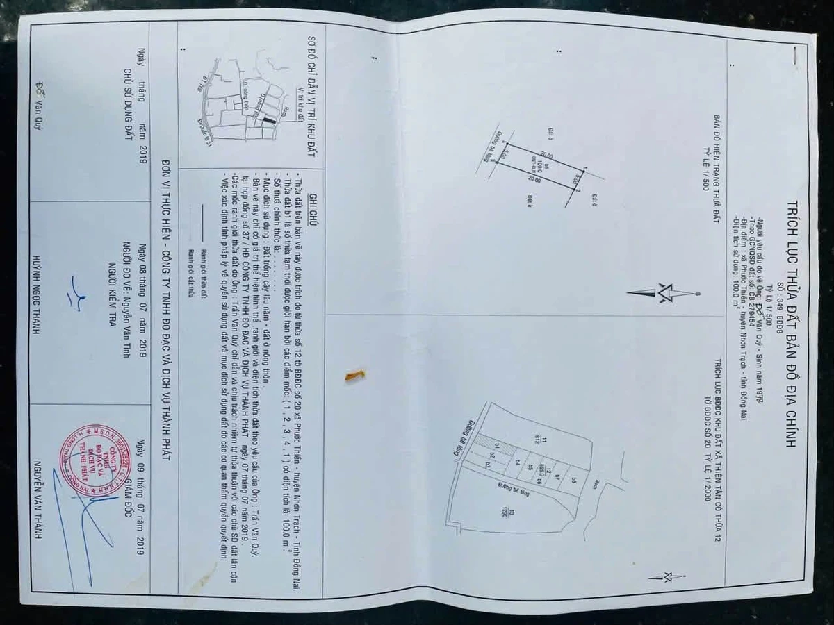 Bán đất 100m2 đường Lý Thái Tổ Phường Nhơn Trạch 950 triệu - Ảnh thu nhỏ 3