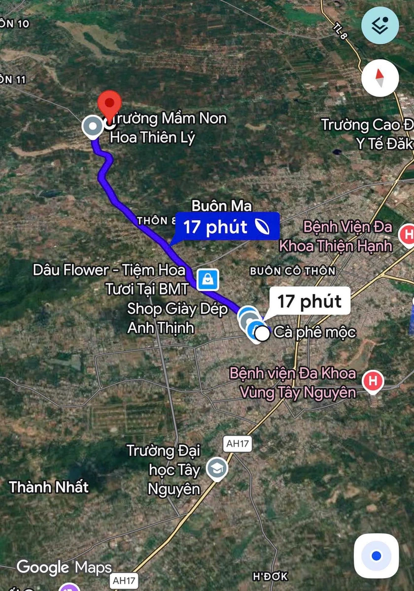 Bán đất 188m² đường nhựa, có 60m² thổ cư tại Thôn 5, Ea Bar, Đắk Lắk giá 455 triệu - Ảnh 1