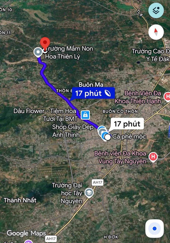 Bán đất 188m² đường nhựa, có 60m² thổ cư tại Thôn 5, Ea Bar, Đắk Lắk giá 455 triệu