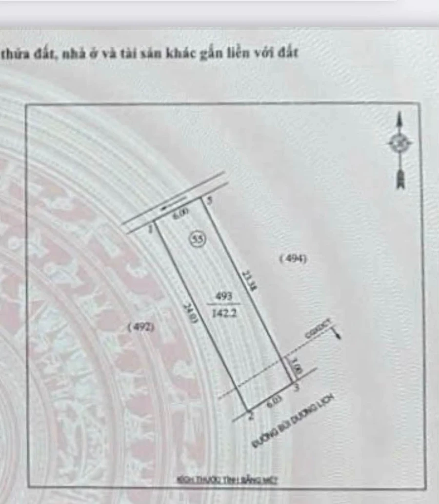 Bán lô đất mặt tiền Bùi Dương Lịch 142m2, giá 6 tỷ - Ảnh thu nhỏ 2