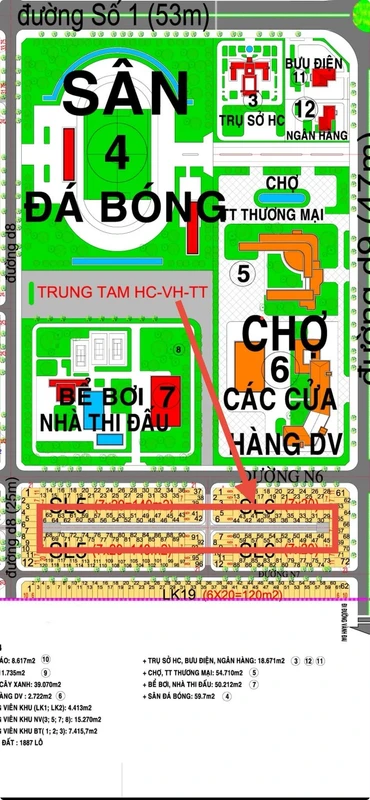 Bán đất HUD 140m² (7x20) hai mặt đường 12m và 26m giá 1,4 tỷ tại Nhơn Trạch