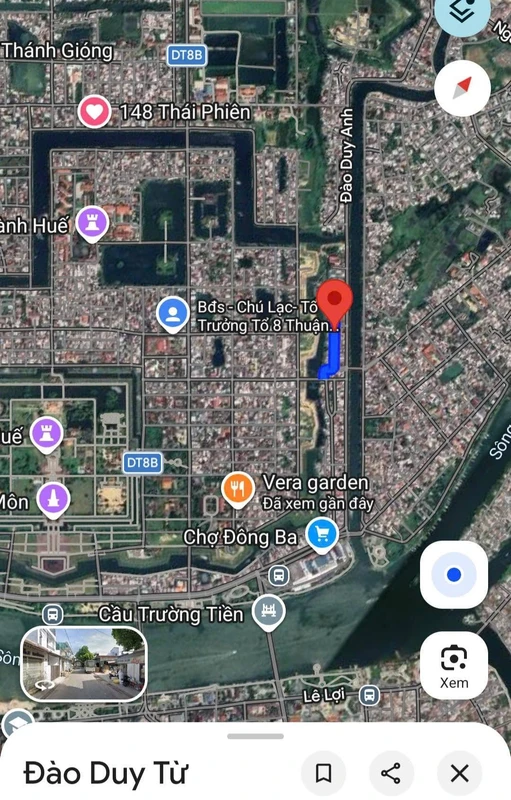 Bán nhà 3 tầng mặt tiền Đào Duy Từ, 55m², 5,1 tỷ, Huế