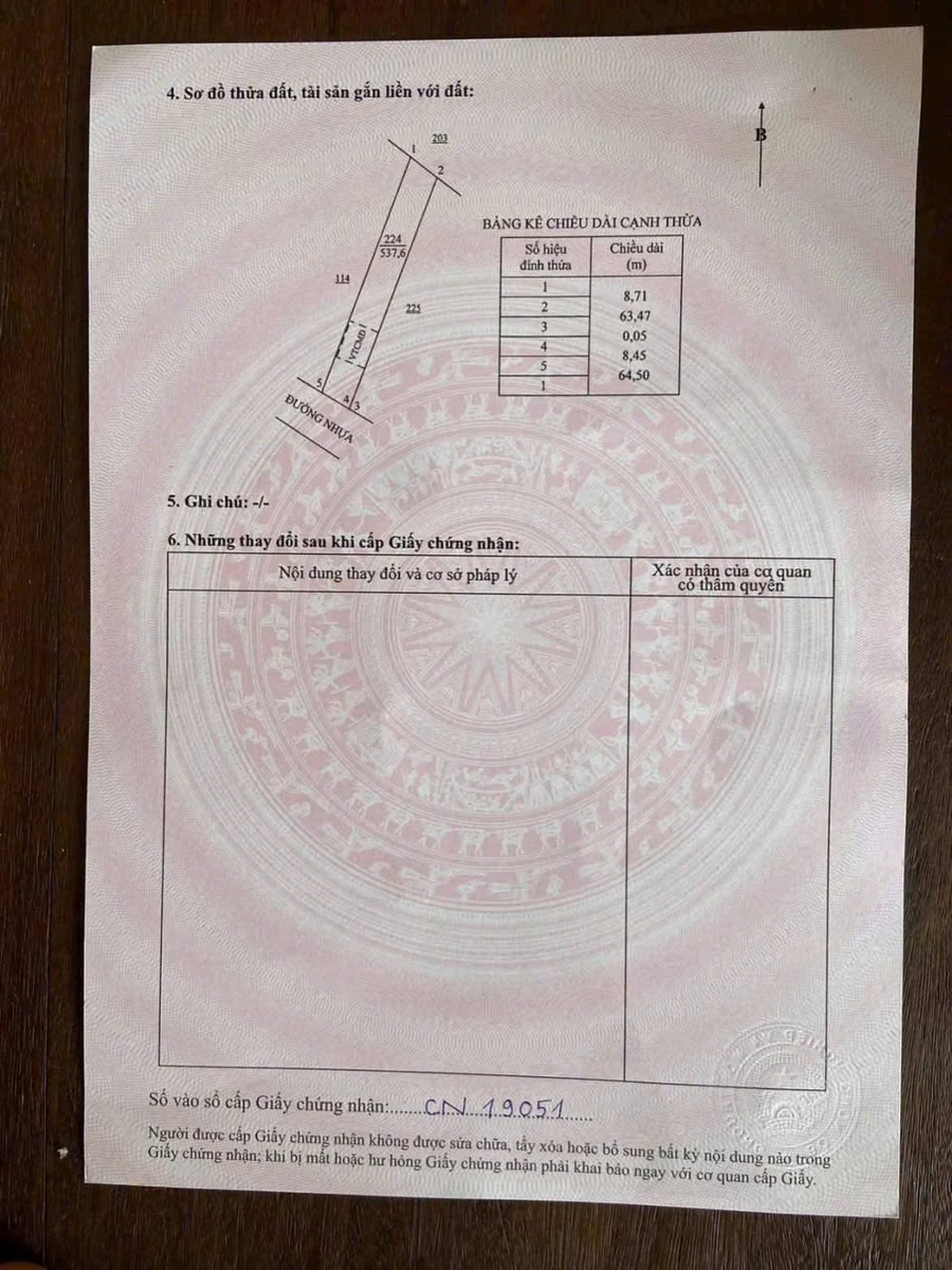 Bán đất 537m2 xã Phước Hải gần biển, Cần Giờ - Ảnh thu nhỏ 5