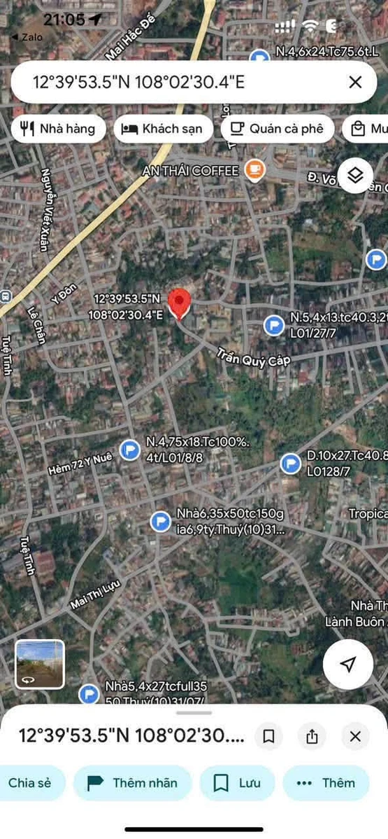 Bán đất 78m² Trần Quý Cáp gần Hoa viên 2,75 tỷ - Ảnh thu nhỏ 3