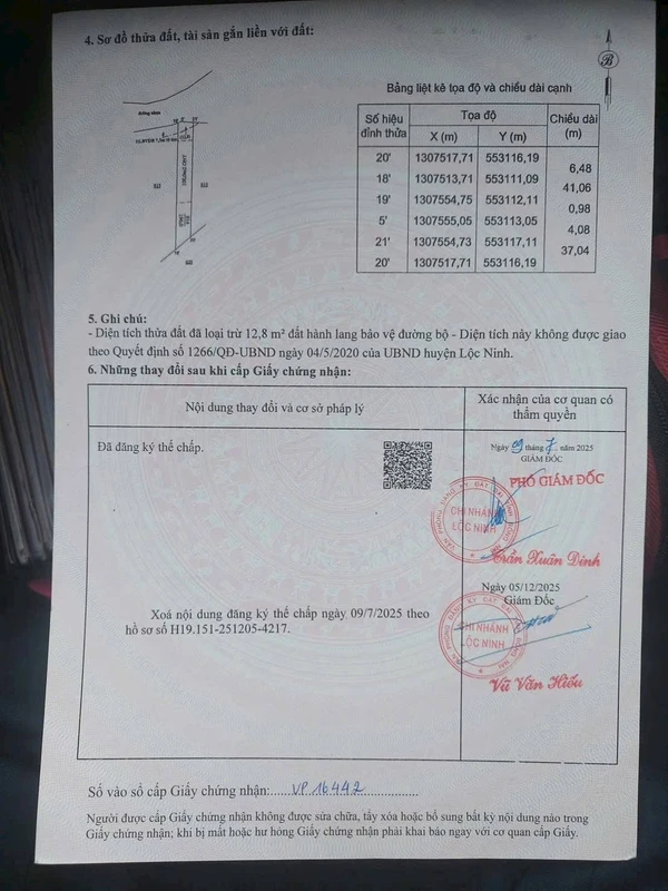 Bán đất 183m2 Lộc Ninh, Bình Phước, giá 139 triệu