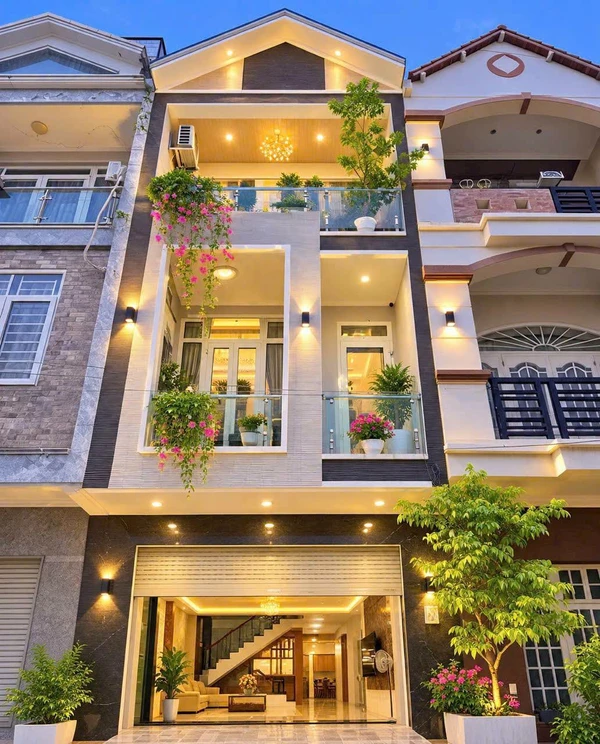 Bán nhà 1 trệt 2 lầu + sân thượng 86,7m2 Khu Dân Cư Bửu Long, Biên Hòa
