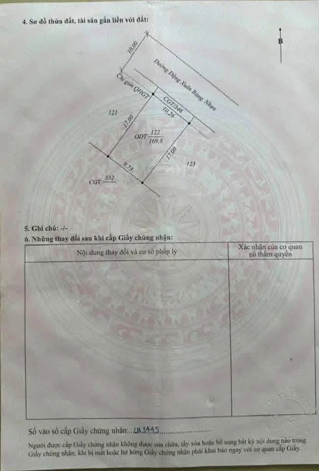 Bán đất biển Quang Phú 169.8m2 mặt Đặng Xuân Bàng - Ảnh thu nhỏ 4