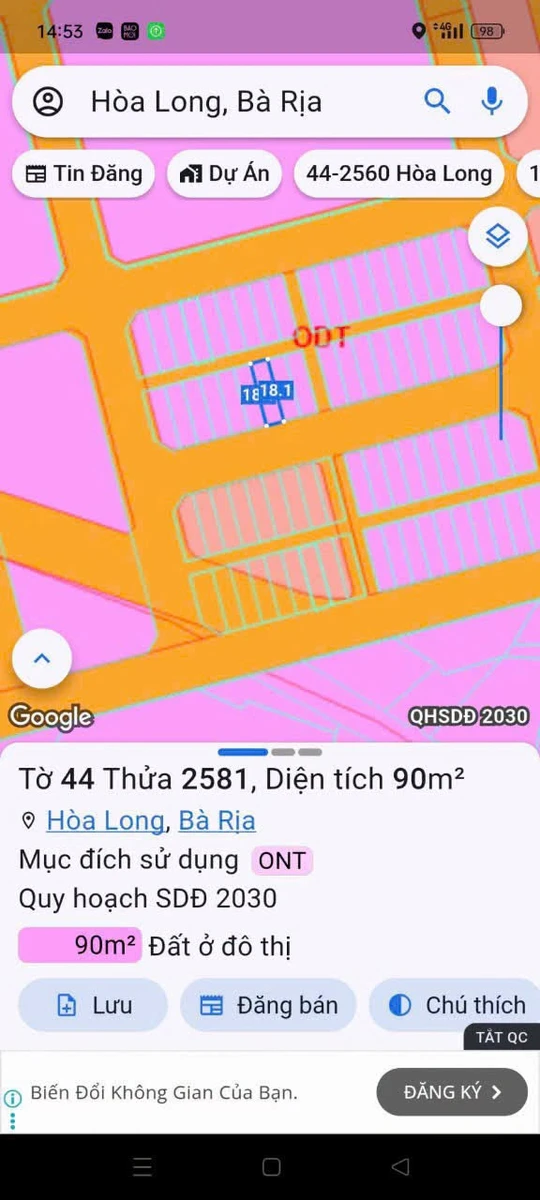 Bán đất khu tái định cư Hòa Long 5x18m thổ cư, Phường Tam Long, Bà Rịa - Ảnh thu nhỏ 5