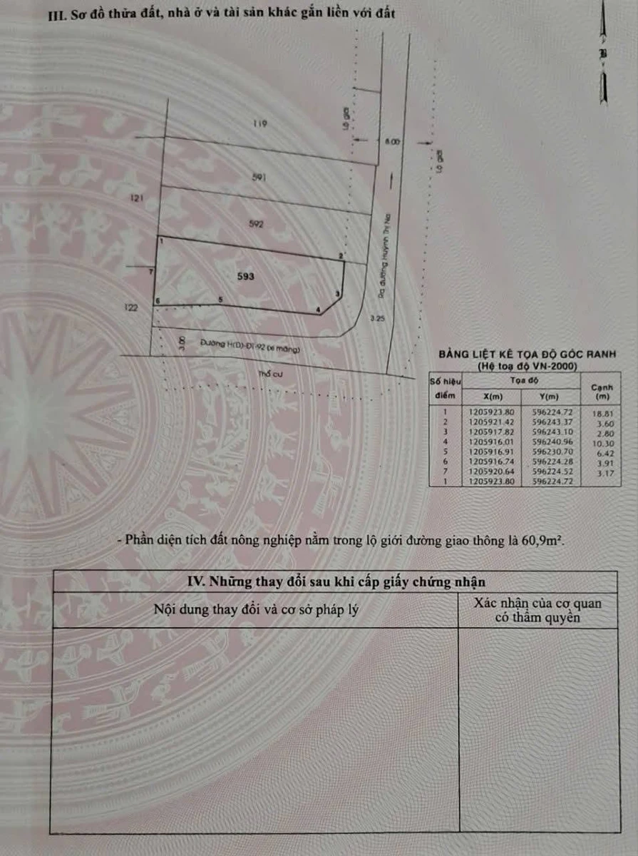 Bán lô đất 2 mặt tiền 171,1m² Đông Thạnh, Hóc Môn giá 3,1 tỷ - Ảnh thu nhỏ 3