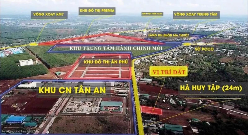 Bán lô đất mặt tiền Tỉnh Lộ 8, TP. Buôn Ma Thuột, 50m²