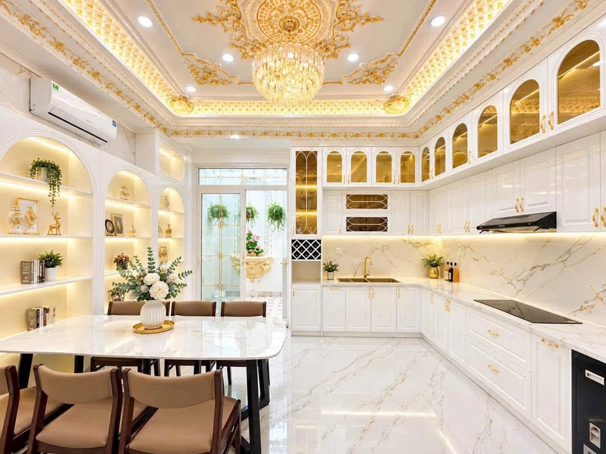 Bán nhà tân cổ điển 3 tầng 95m² có gara ô tô đường Đào Tông Nguyên, Nhà Bè - Ảnh thu nhỏ 5