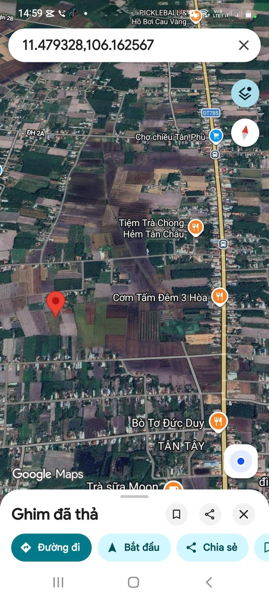 Bán đất Tân Châu 400m² 1,8 tỷ - Ảnh 1