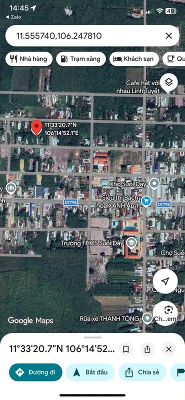 Bán lô đất 270m² Tây Ninh 350 triệu