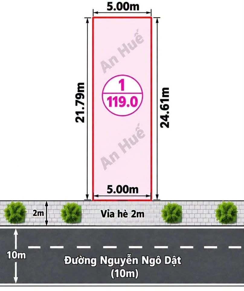 Bán đất mặt đường Nguyễn Ngô Dậu, 119m², 4,5 tỷ, Vinh Tân - Ảnh thu nhỏ 4