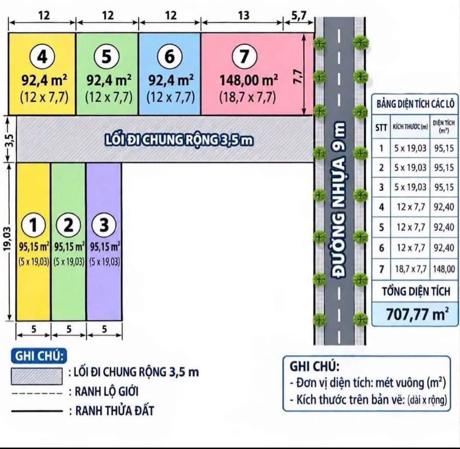 Bán lô đất mặt tiền Hoàng Hoa Thám 92.4m² - 790 triệu - Ảnh thu nhỏ 3