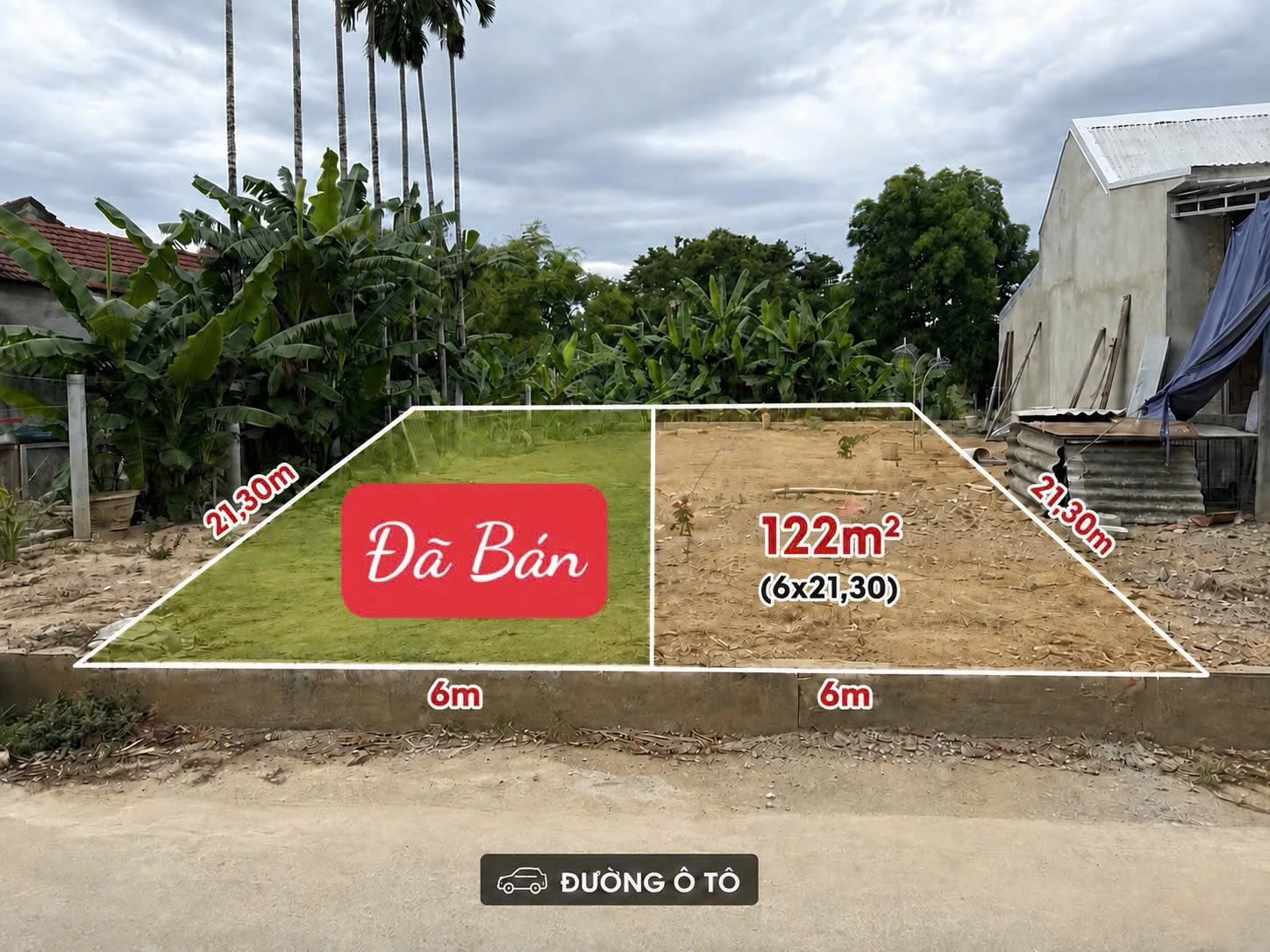 Bán đất kiệt ô tô đường Đặng Huy Tá, Phường Kim Trà, Huế 122m2 giá 410 triệu - Ảnh 1
