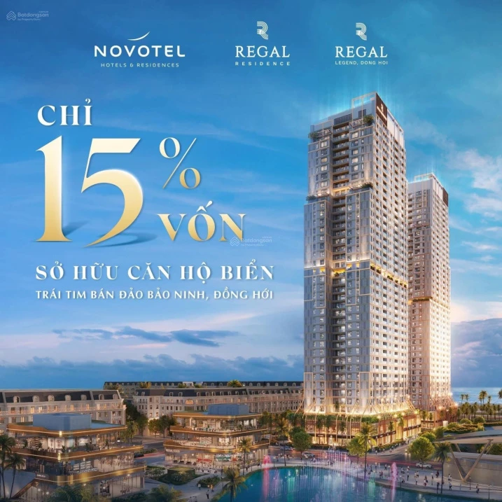 Căn hộ mặt biển sở hữu lâu dài - Giá từ 4Xtr/m2 - Regal Residence Đồng Hới - Ảnh 1