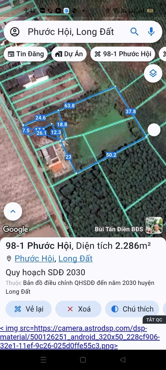 Bán đất Phước Hải hơn 2 sào, giá 3 tỷ 8 - Ảnh thu nhỏ 4