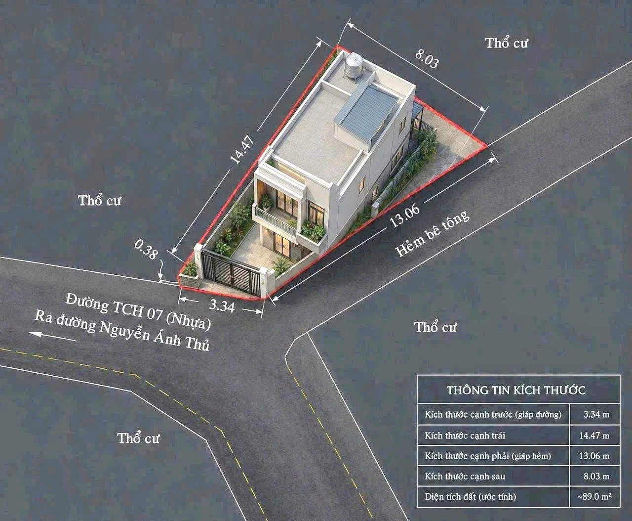 Bán đất mặt tiền nở hậu 89m2 giá 3,6 tỷ Tân Chánh Hiệp, Quận 12 - Ảnh 1