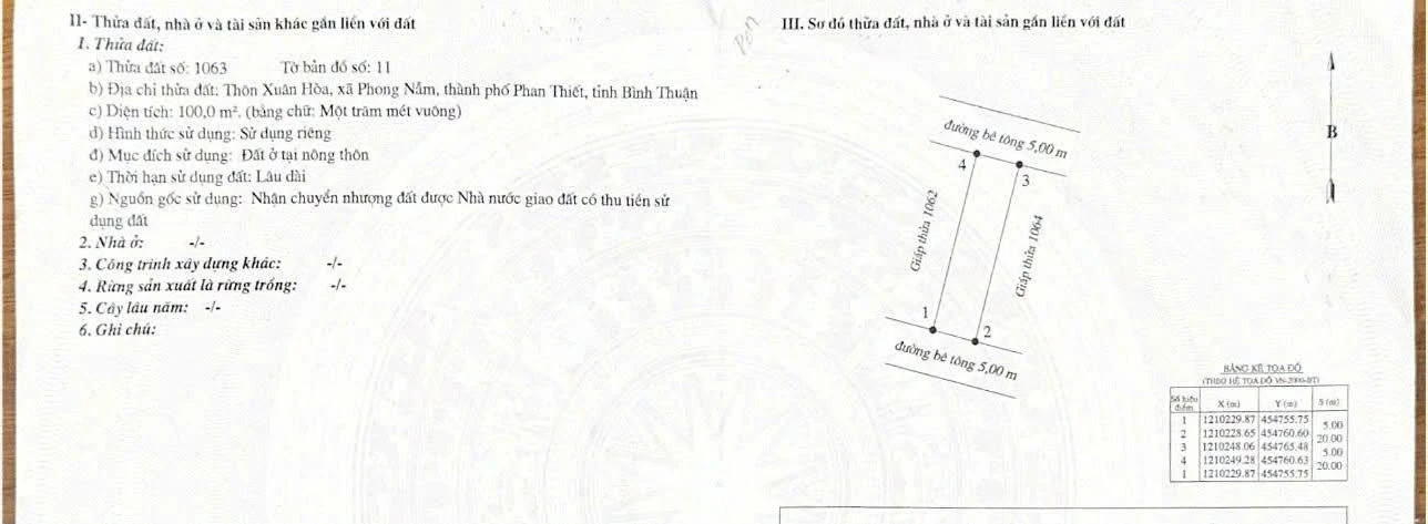 Bán đất thổ cư 100m² 2 mặt tiền Phường Bình Thuận, Lâm Đồng - Ảnh 1