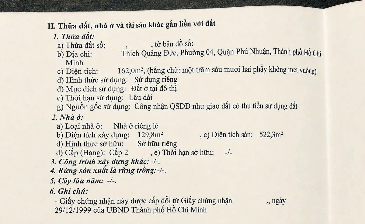 Bán nhà hầm trệt 3 lầu 162m2 hẻm xe tải đường Thích Quảng Đức, Phú Nhuận - Ảnh 1