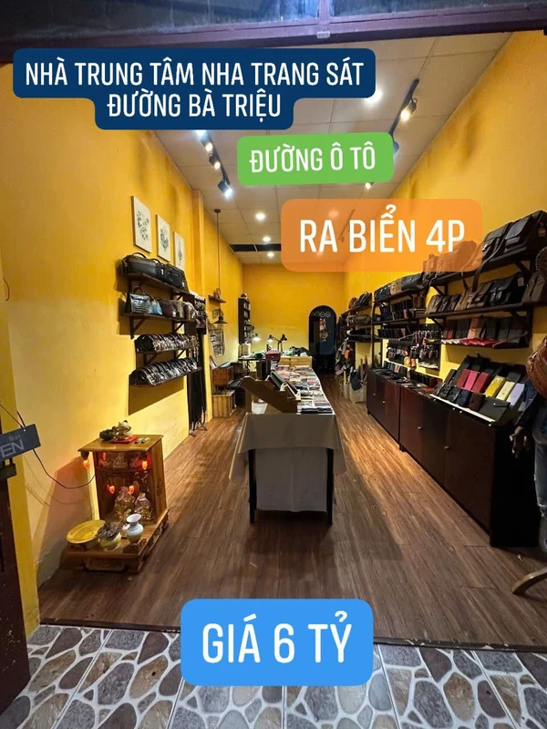 Bán nhà hẻm Bà Triệu Nha Trang 61,3m2, 6 tỷ