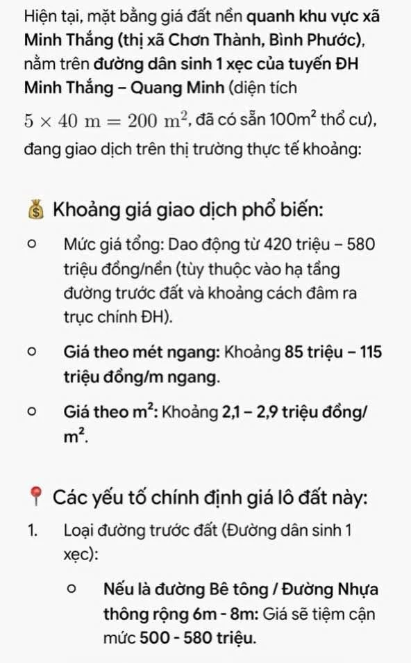 Bán đất nở hậu 210m² Thủ Dầu Một 450 triệu - Ảnh thu nhỏ 2