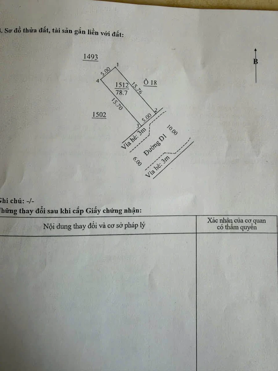 Bán gấp lô đất 78,7m² tái định cư An Thạnh 2,6 tỷ - Ảnh thu nhỏ 4