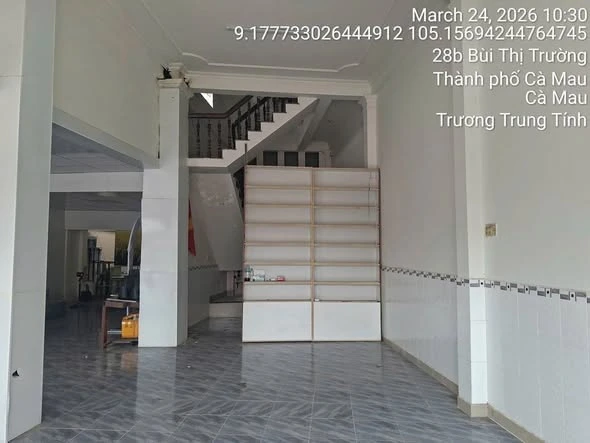 Bán nhà mặt tiền 3 tầng 76,8m² Tân Thành Cà Mau - Ảnh 1