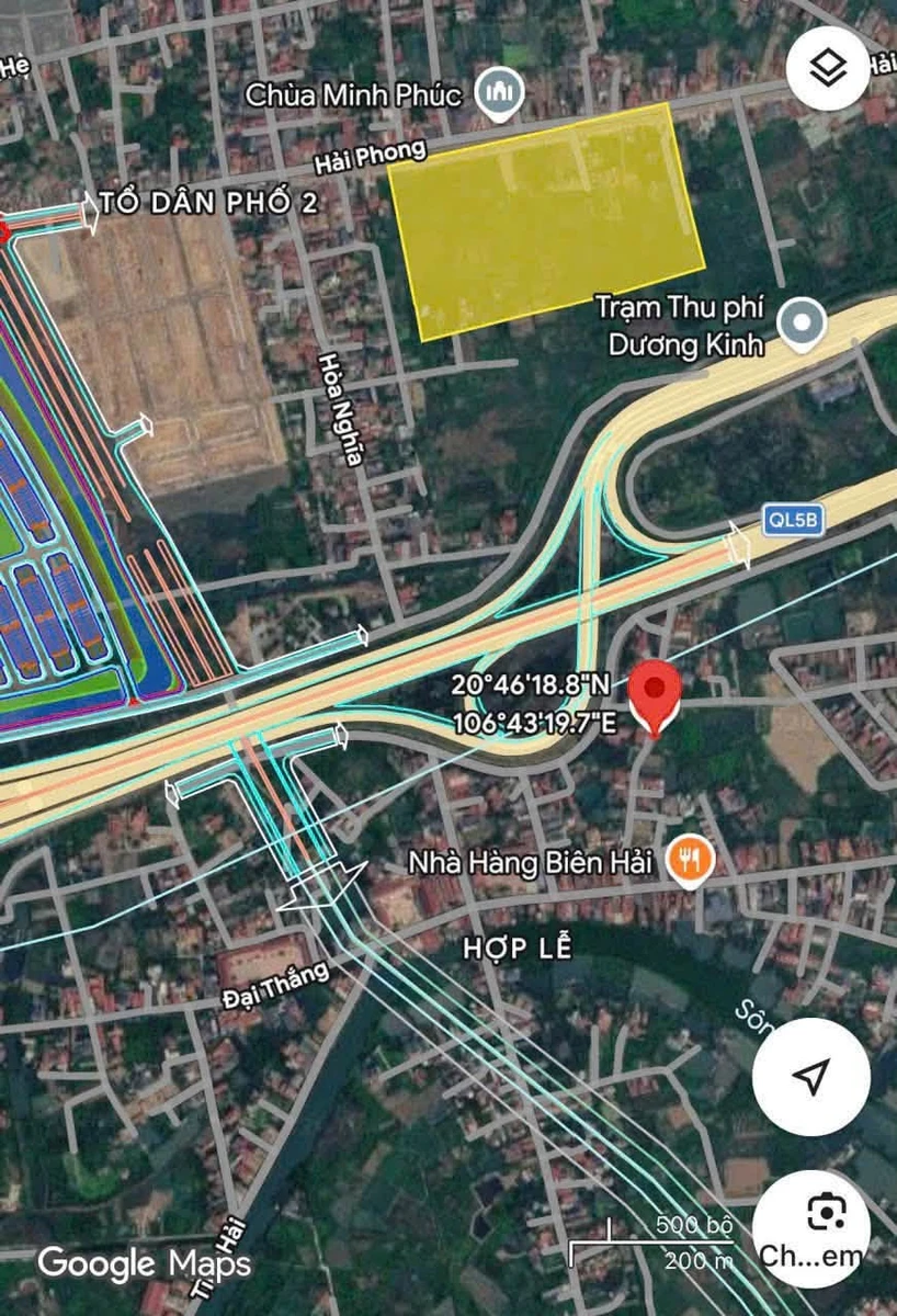 Bán lô đất 93.5m² mặt tiền 4.5m Dương Kinh Hải Phòng 1.1 tỷ - Ảnh thu nhỏ 5
