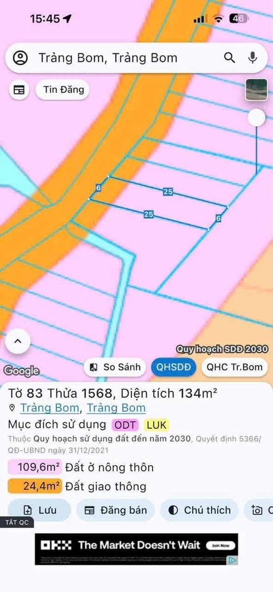 Bán đất sổ riêng thổ cư 6x25m Sông Trầu Bình Dương - Ảnh thu nhỏ 4