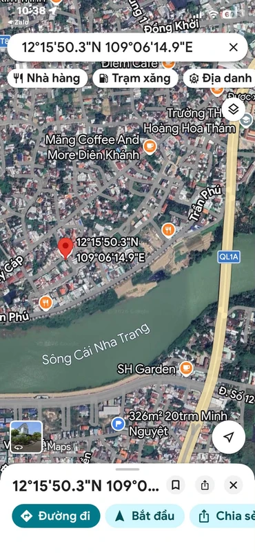 Bán đất 247m² gần bờ kè Trần Phú, Diên Khánh chỉ 2,5 tỷ