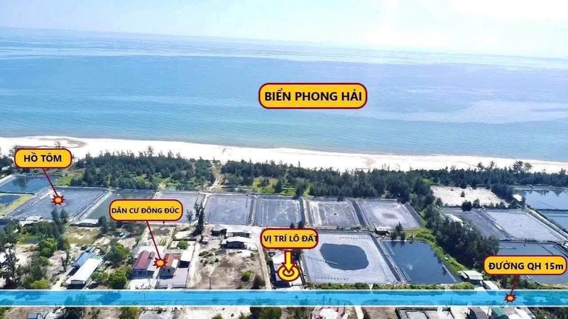 Bán lô đất biển Phong Hải 239m² 890 triệu Huế