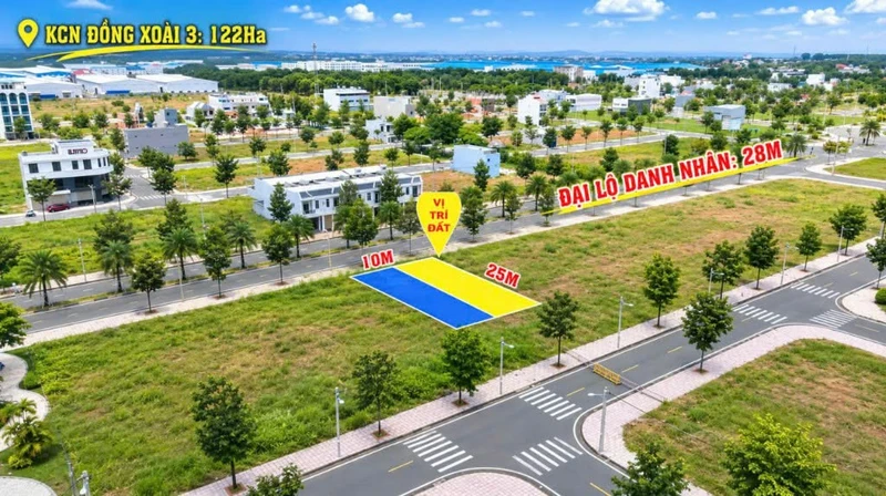 Bán nền 250m² mặt tiền 28m Cát Tường Phú Hưng 1.15 tỷ