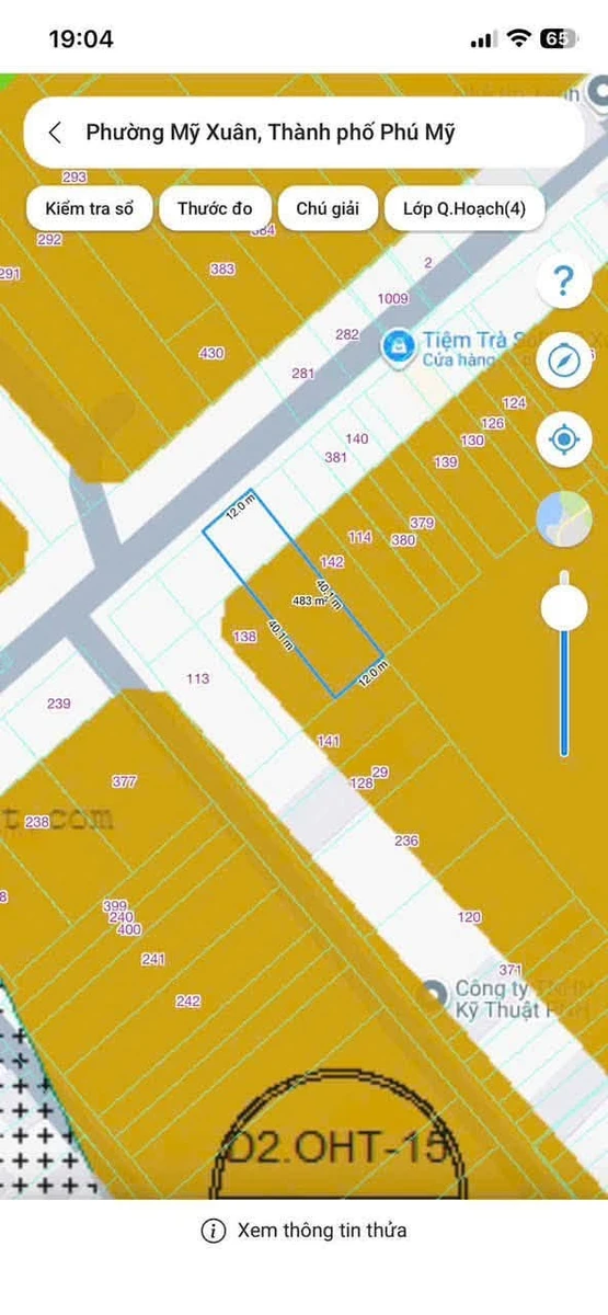 Bán đất mặt tiền Đường D10 Mỹ Xuân 1680m² Phú Mỹ - Ảnh 1