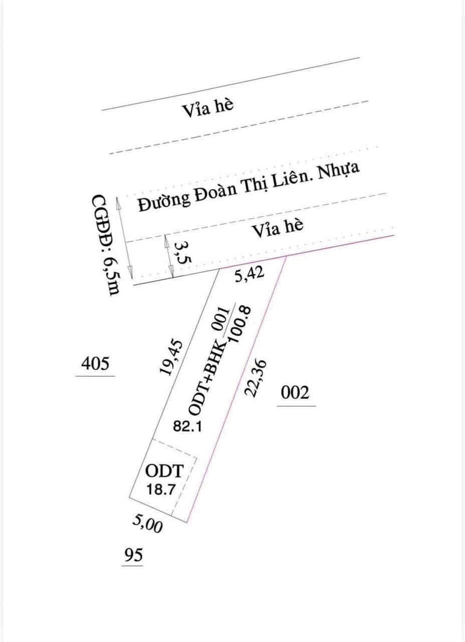 Bán đất mặt tiền Đoàn Thị Liên Thủ Dầu Một 118.8m² 5 tỷ 450 triệu - Ảnh 1