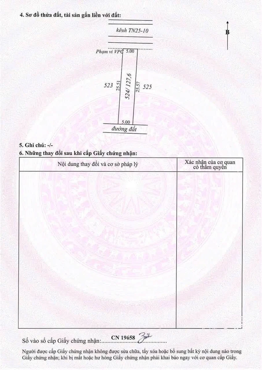 Bán đất nền Tây Ninh 125m² giá 169 triệu, Châu Thành - Ảnh thu nhỏ 4