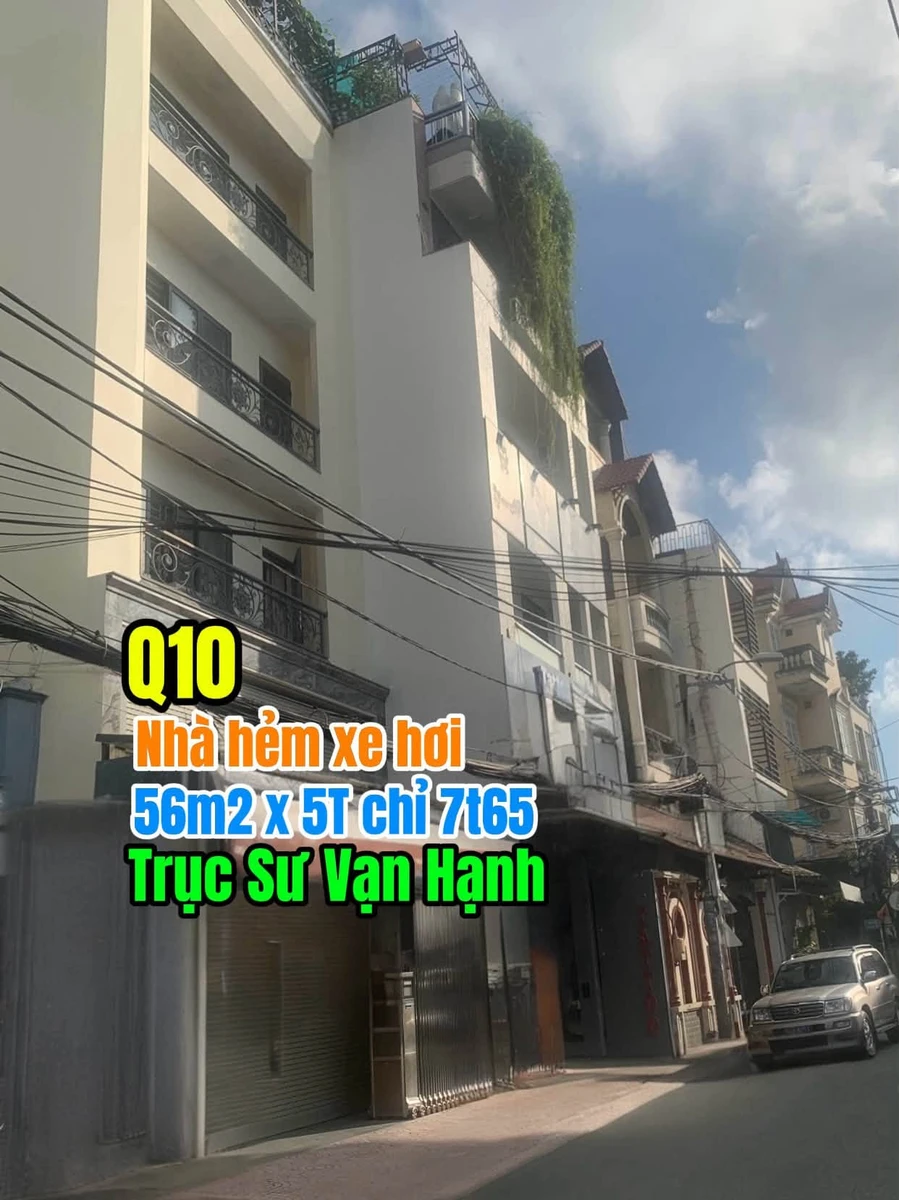 Bán nhà phố 56m2 Sư Vạn Hạnh, Quận 10 - 7 tỷ 650 triệu - Ảnh 1