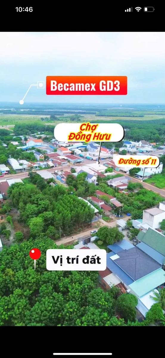 Bán đất xây trọ 10x50m Đường Số 6 Minh Thành, Bình Dương - Ảnh thu nhỏ 3
