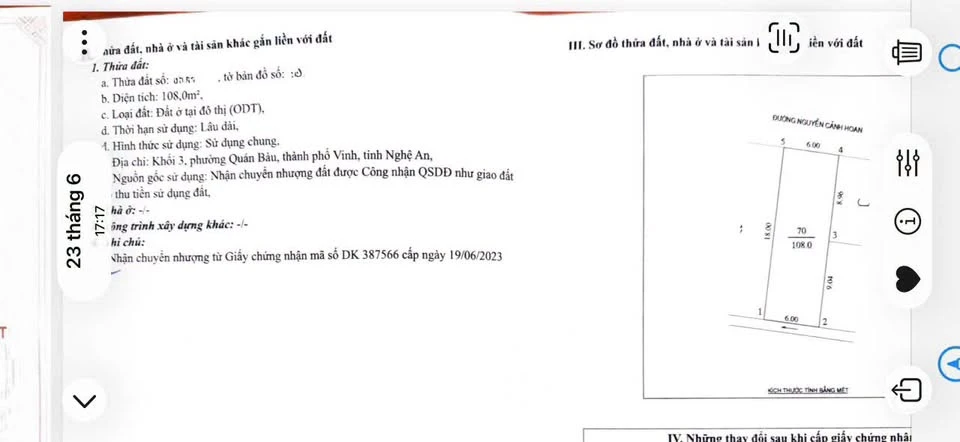 Bán đất mặt đường Nguyễn Cảnh Hoan 108m2 - 8 tỷ 200 - Ảnh thu nhỏ 2