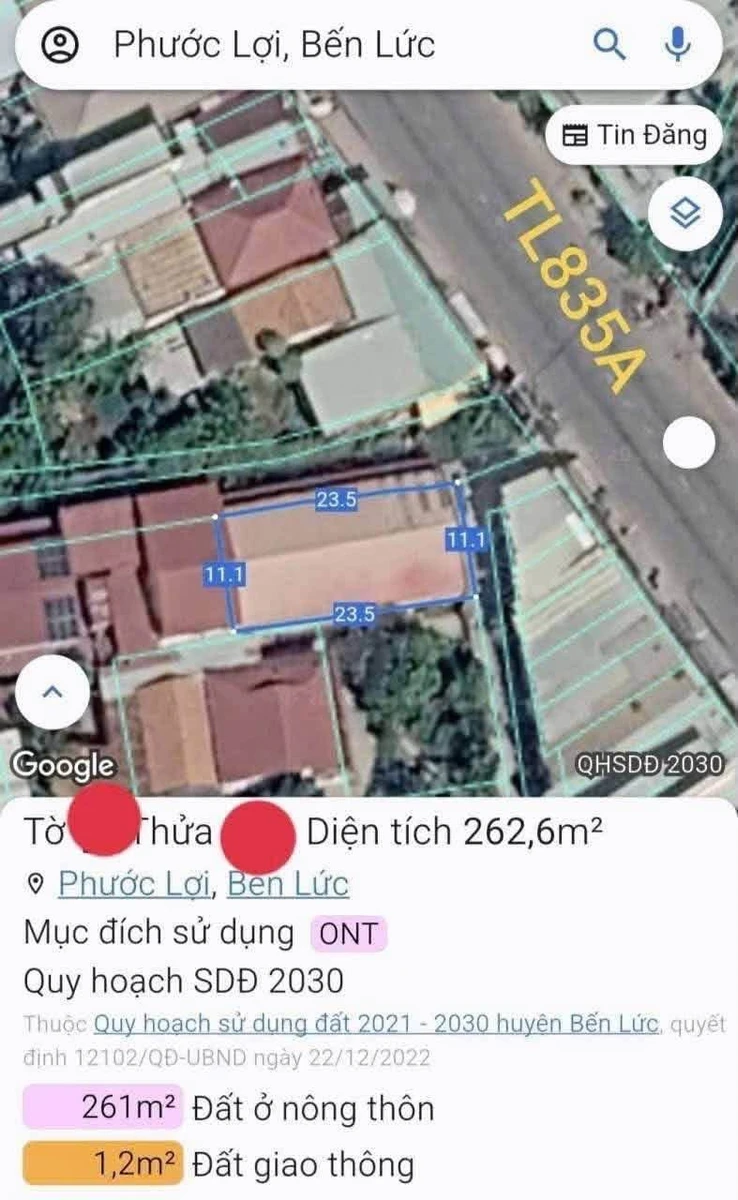 Bán kho xưởng mặt tiền Tỉnh Lộ 835A, 262m² tại Tây Ninh - Ảnh thu nhỏ 5