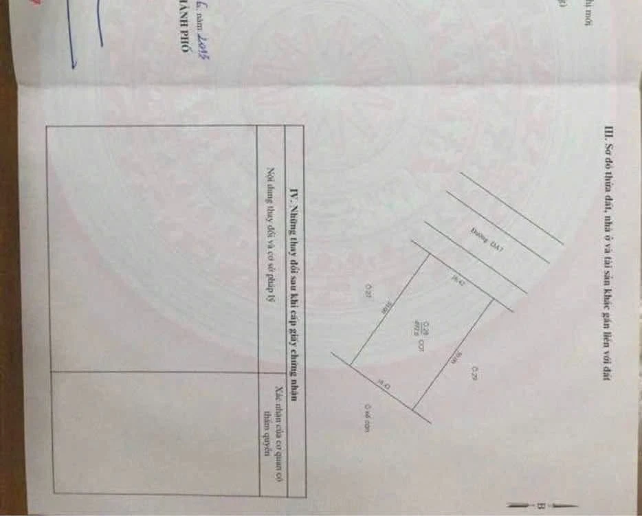 Bán đất thổ cư 16,5x30m đường DA7 khu đô thị mới, phường Bình Dương, giá 14 tỷ - Ảnh thu nhỏ 2