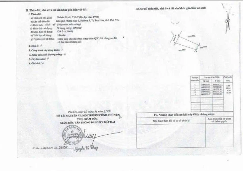Bán lô đất 100m2 đường Nguyễn Trung Trực, Phường Tuy Hòa. Giá rẻ: 1,6 tỷ - Ảnh thu nhỏ 3