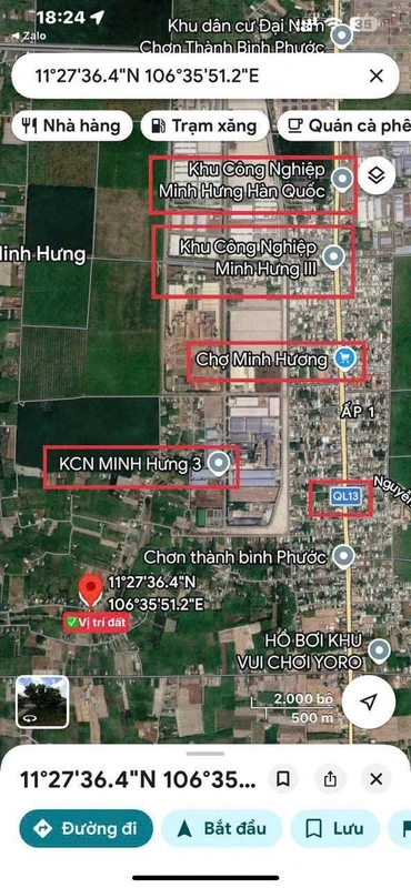 Bán đất 5x41m (205m²) thổ cư Chơn Thành, Bình Dương, giá 400 triệu
