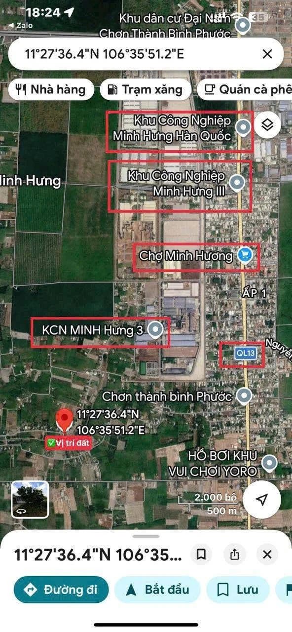 Bán đất 5x41m (205m²) thổ cư Chơn Thành, Bình Dương, giá 400 triệu - Ảnh 1